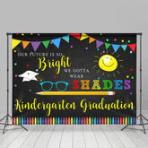 Lofaris Colorful Bright Future Kindergarten Graduation Backdrop